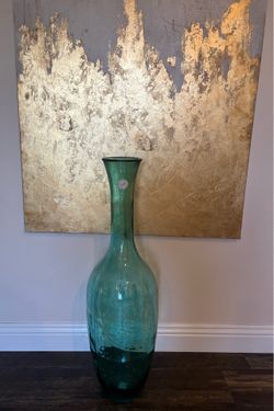Large glass vase