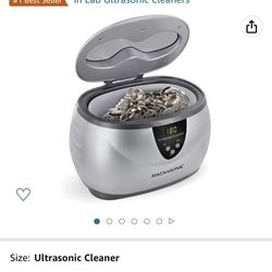 Magnasonic Professional Ultrasonic Jewelry Cleaner with Digital Timer for Eyeglasses, Rings, Coins (MGUC500)