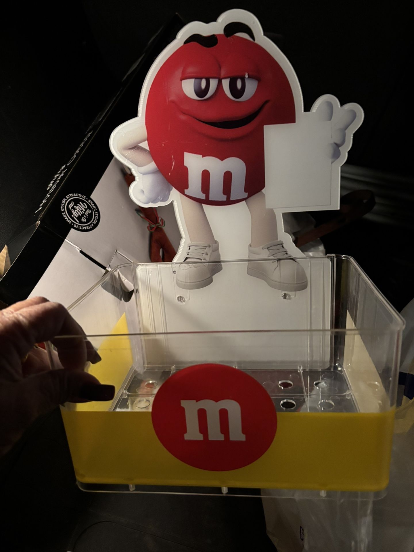M & M’s Plastic Table Top Candy display