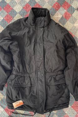 Vintage CB Sports Insulated Pullover Ski Jacket Women’s Sz L Black 90’s