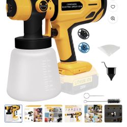 Cordless Paint Sprayer For Dewalt 20v Battery 
