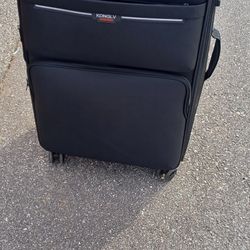 One Time Used New Large Fabric Suitcase