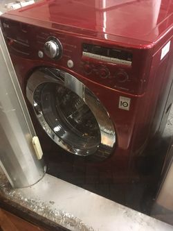 LG FRONT LOAD RED WASHER