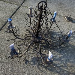 Metal candle light chandelier 
