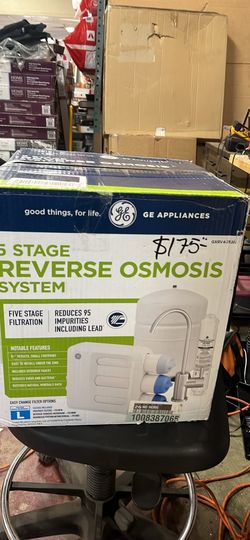 GE Under Sink 5 Stage Premium Reverse Osmosis Water Filtration System