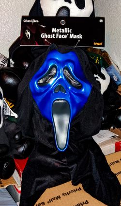 Metallic Blue Ghost Face mask!!