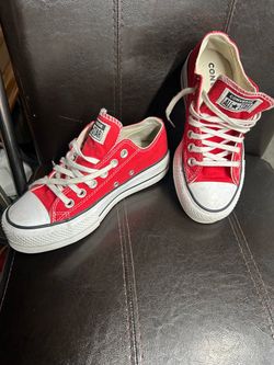 All Star red platform Shoes