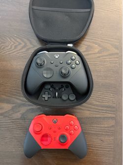 Xbox Elite Series 2 Controller & Custom Elite Series 2 Core (Red/Black) Bundle