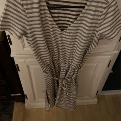 Dress Grey And White