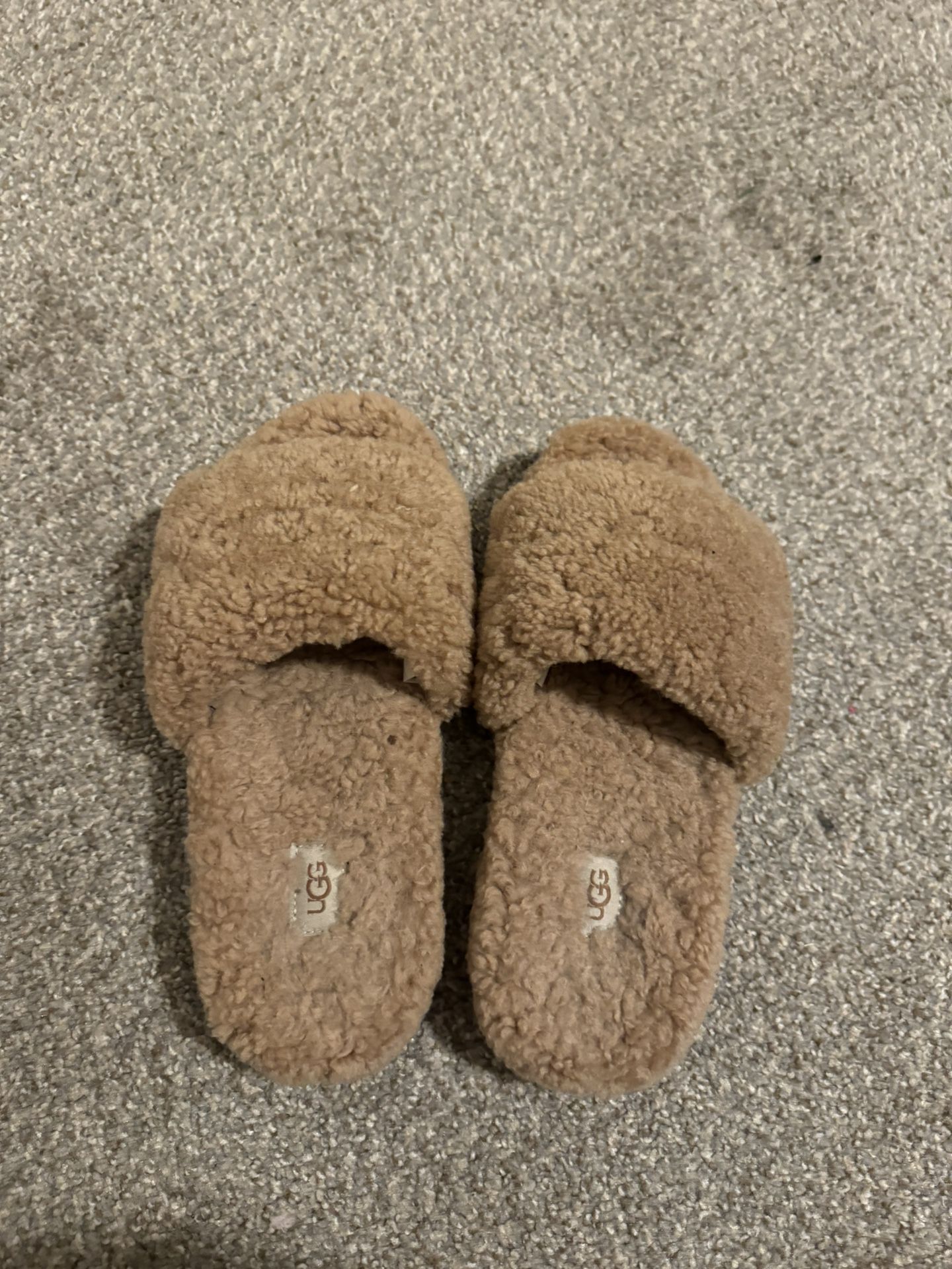 Brown Fluffy Sandals UGG