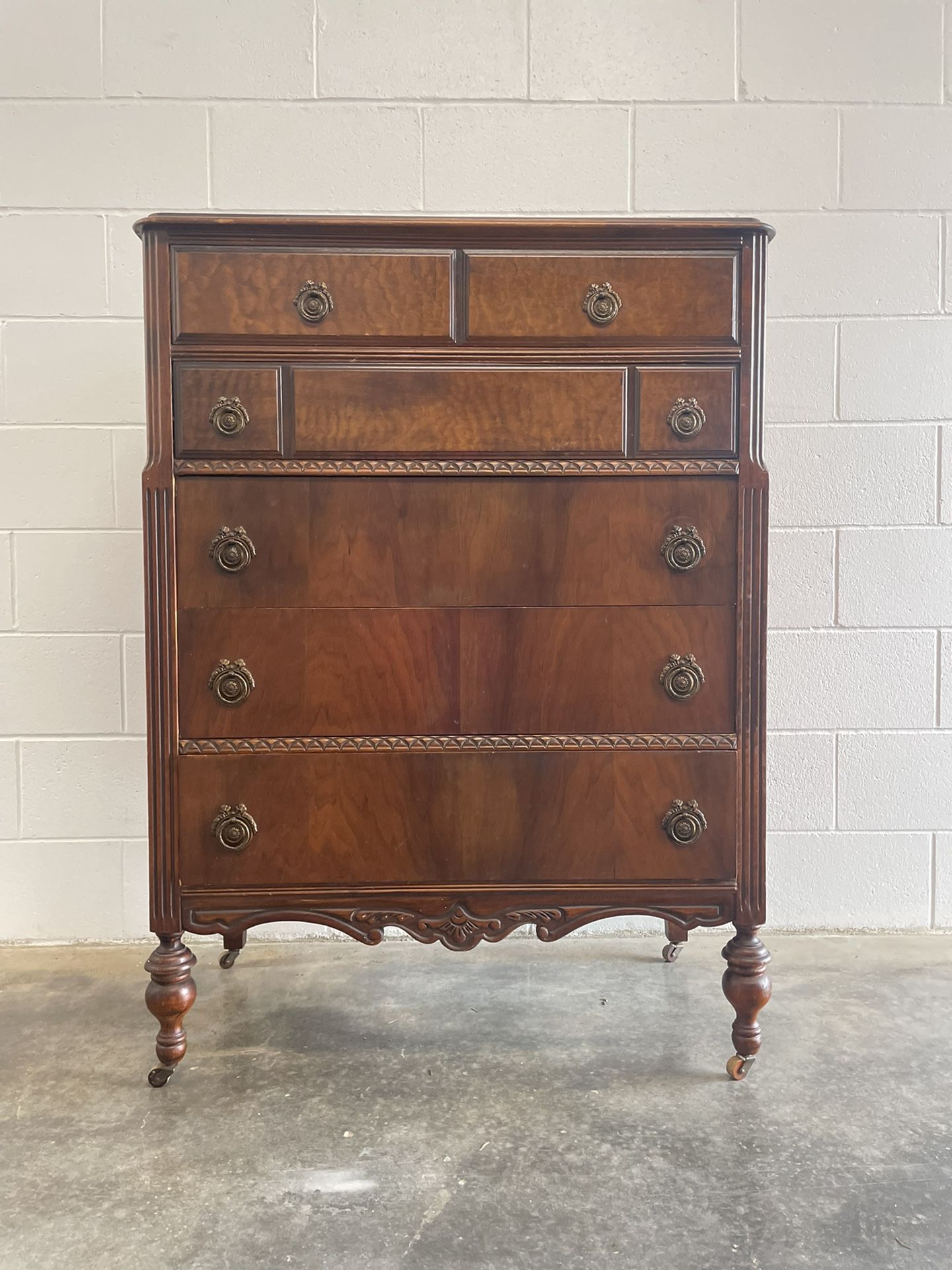 Vintage 1920’s Highboy Dresser Built By John Company Since 1891