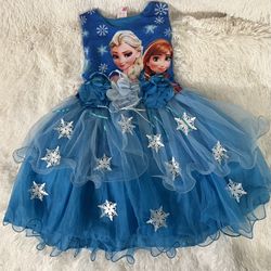 Brand New Elsa And Ana Frozen Dress Size S