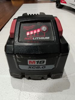 Personal Milwaukee 8.0 HD battery M18 18-Volt Lithium-Ion High Output Battery Pack 8.0Ah