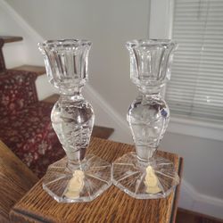 crystal candle holders 