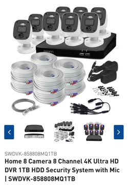 Swann 8 channel 8 cameras security system 4K BRAND NEW!!!
