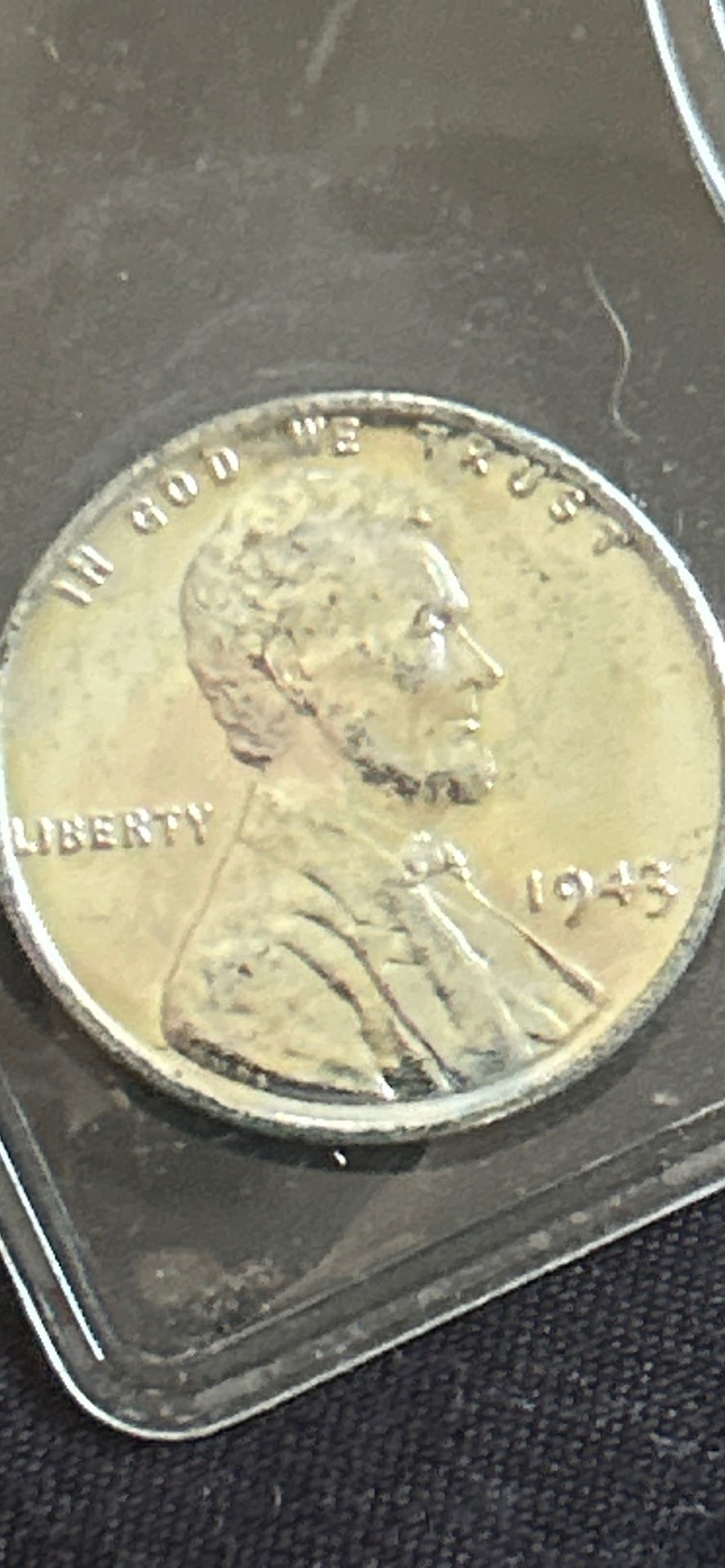 1943 No Mint Mark Steel Penny