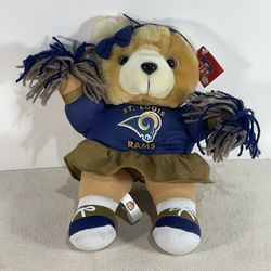 NFL St. Louis Rams Cheerleader Teddy Bear, NEW