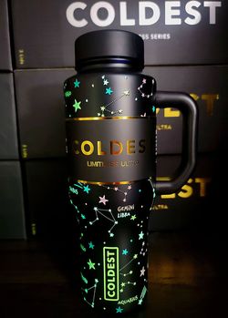 Coldest "Glowie Written in the Stars" 36 oz Water Bottle Tumbler (Brand New)