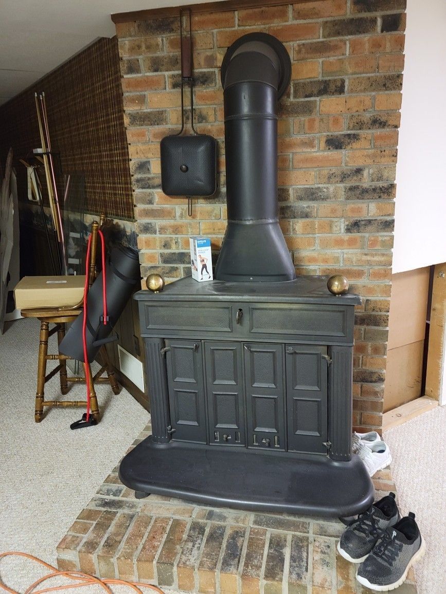 Franklin Wood Fire Stove 1950s