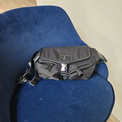 Prada ReNylon And Leather Belt Bag 
