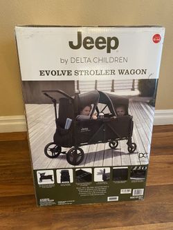 JEEP STROLLER AND WAGON BRAND NEW IN BOX FOR TWO KIDS 🧒 🎁🎁🎁