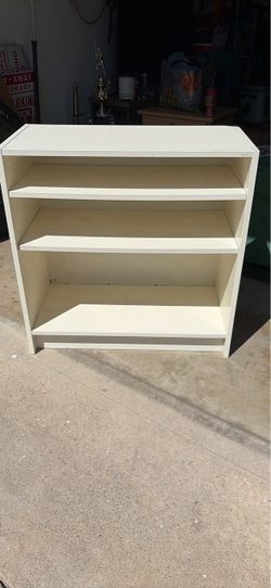 white shelf