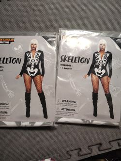 Skeleton Bodysuit Costume NEW 