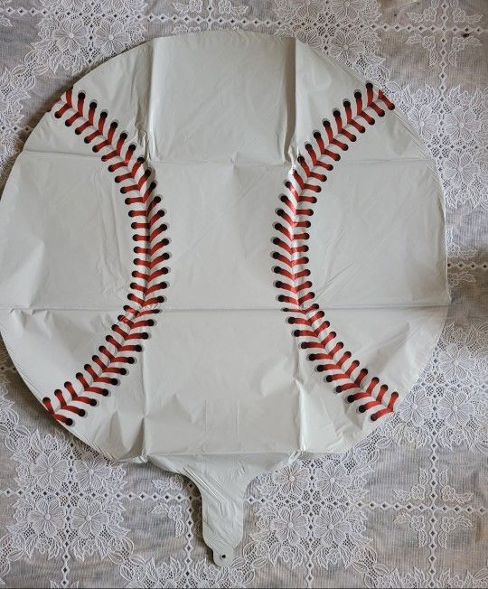 Baseball Balloons Foil Mylar Baseball Balloons