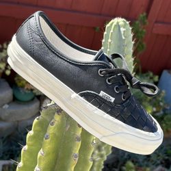 Vans Authentic Reissue 44 LX Black Woven Leather Women’s Size 7