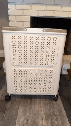 New collapsible rolling hamper. Clovis. Ashlan & Fowler. FCFS
