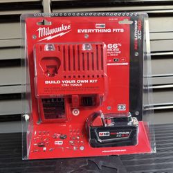 Milwaukee M18 18-Volt Lithium-lon XC Starter Kit with One 5.0Ah Battery and Charger