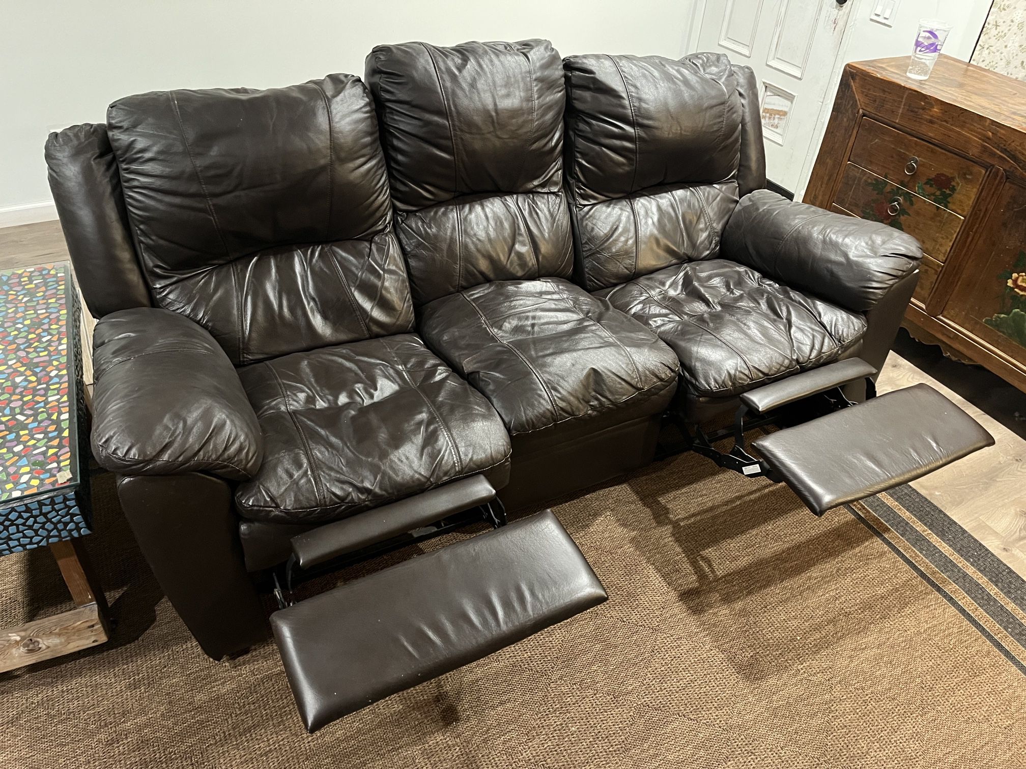 Free Leather Recliner Sofa