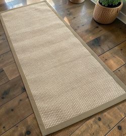 Sisal 3x7’8 Neutral Woven Runner Rug