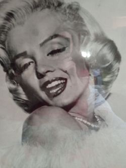 Vintage, one of a kind, framed photo of Marilyn Monro.