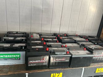 New and rebuilt and used car Batterys