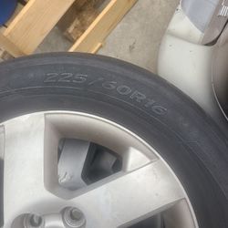225 60 R16 Tires With Rim $80 For All 4 Of Them