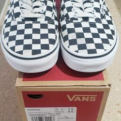 Checkerboard Van's 7.5 Men 9 Women
