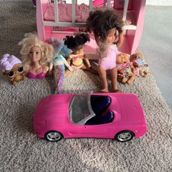 Doll Crib & Barbie Corvette 