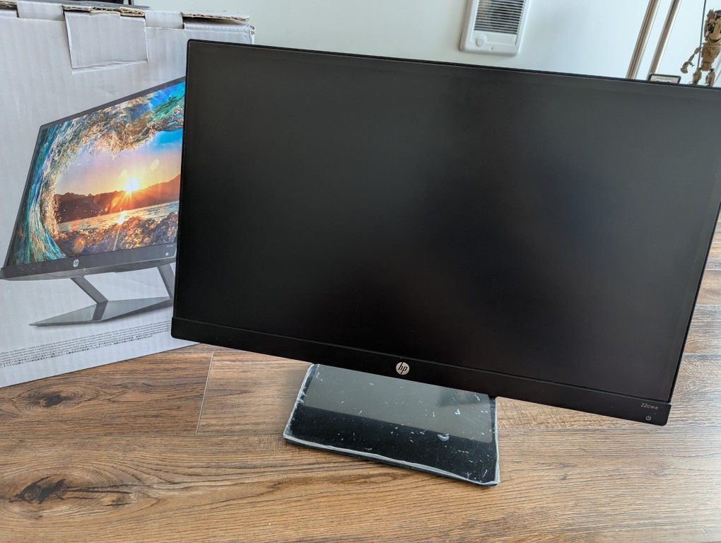 HP Pavilion 22cwa 21.5-Inch Full HD 1080p IPS LED Monitor, Tilt, VGA and HDMI - Black