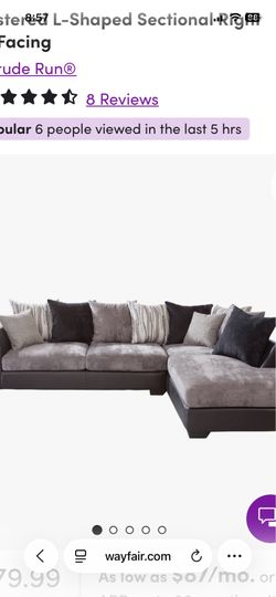 Sectional couch lots of room