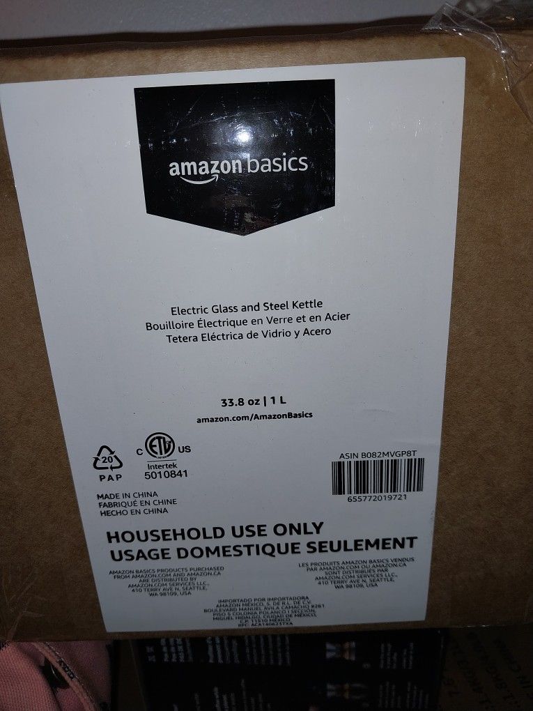 Amazon Basics Electric Glass And Steel Kettle