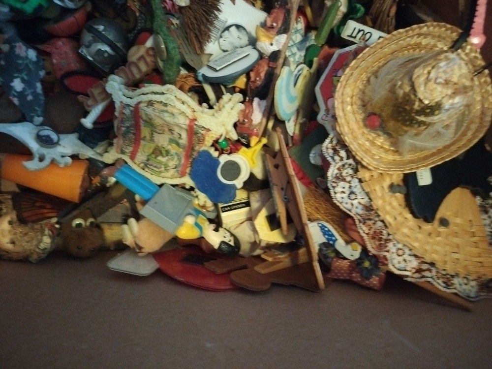 Over 200 Assorted Refrigerator Magnets