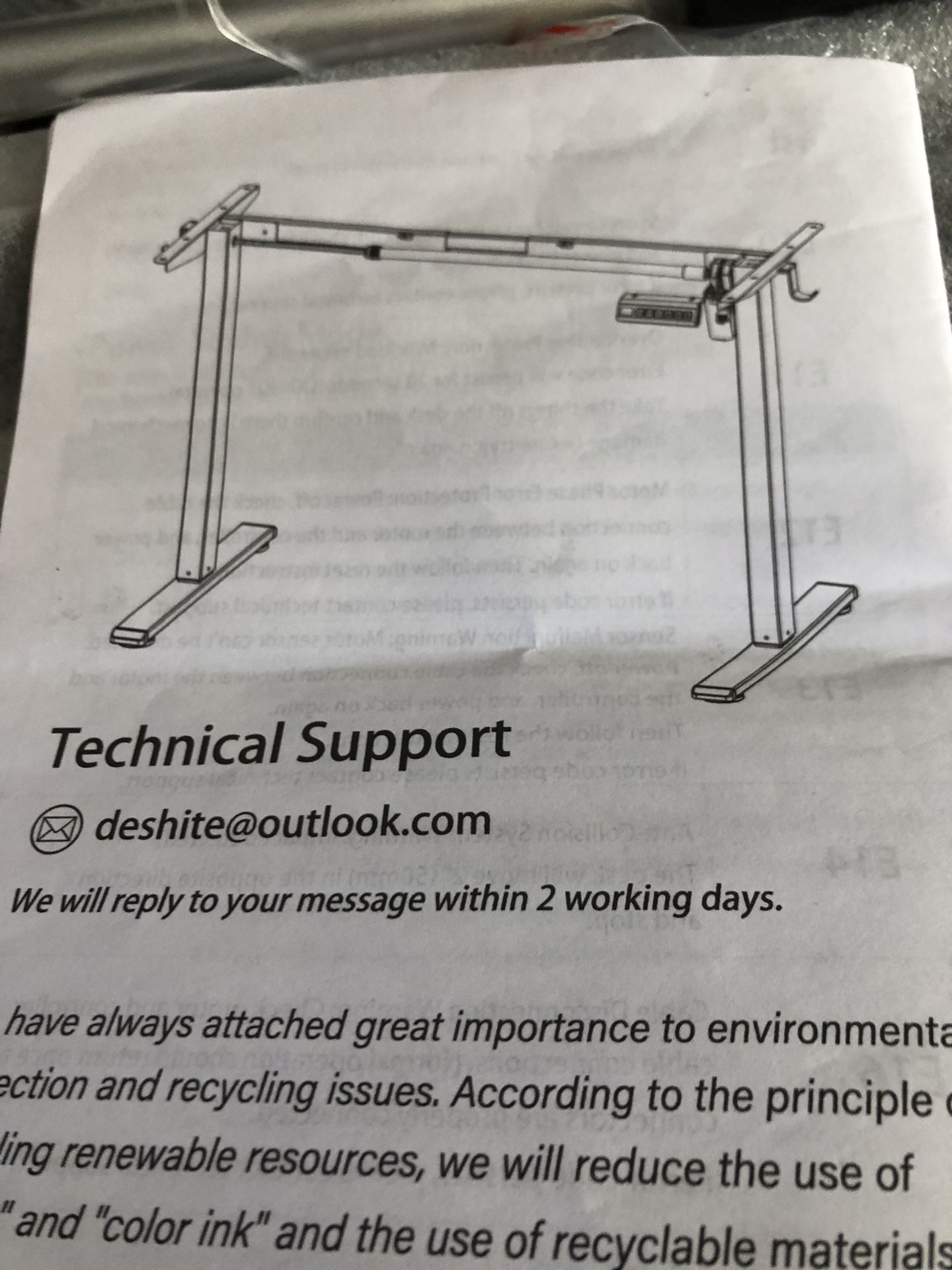 Standing Desk Frame Electric Adjustable Legs, Stand up Desk Frame Workstation Desk Base, Adjustable Standing Desk Legs, 3 Memory Height Settings,