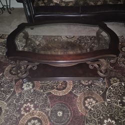 Table, Side Table And Carpet