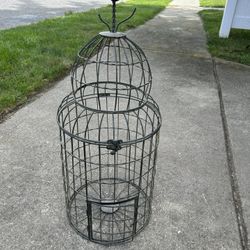 Large Domed Metal Bird Cage 