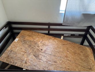 Wooden twin bed frame $20