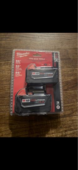 Milwaukee 48-11-1860 M18 XC 5.0 AH 18 Volt Capacity Battery 2 PACK