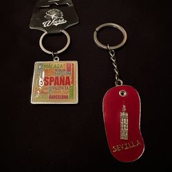Spain Keychain Set - Spain And Sevilla