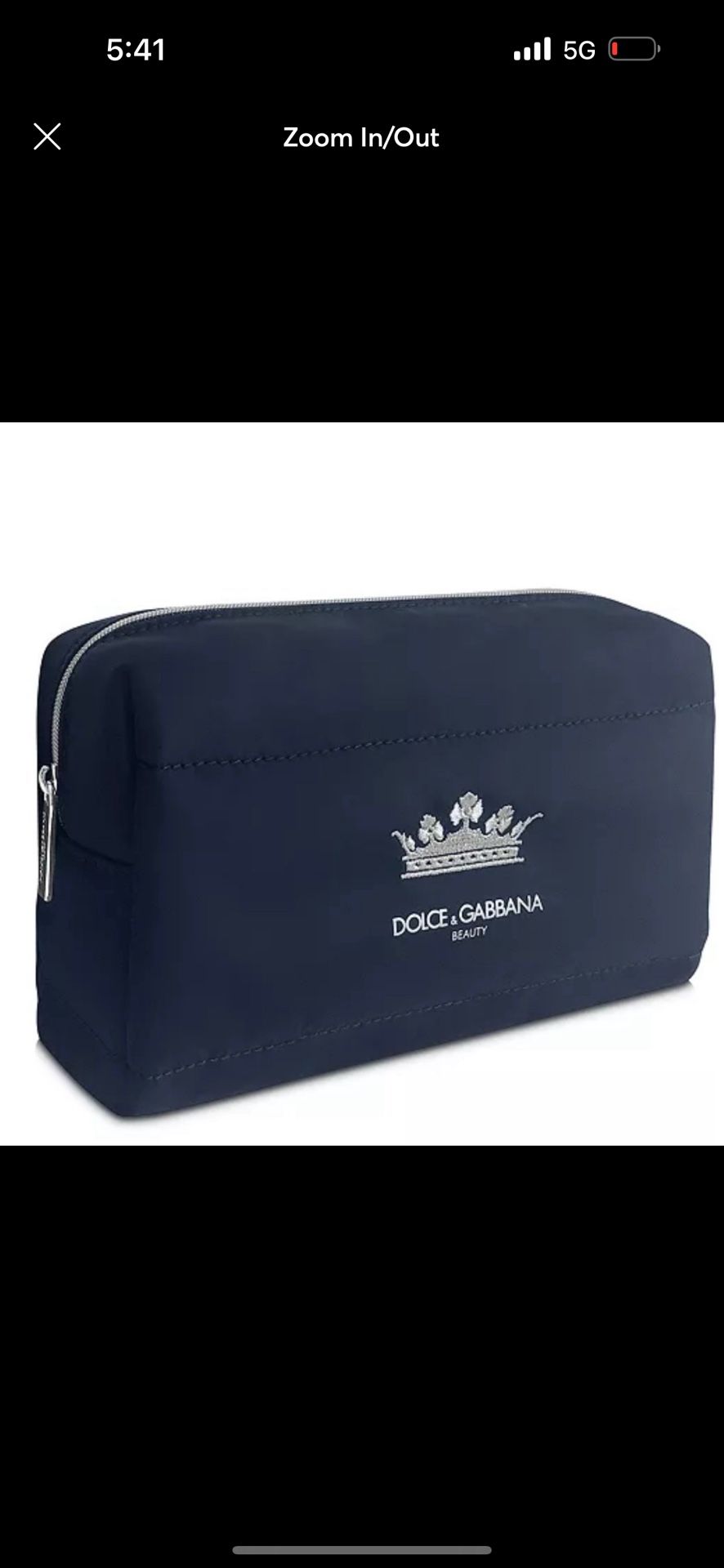 New Dolce&Gabbana pouch navy