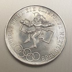 25 Pesos 1968. Mexico 🇲🇽 Coin 🪙 